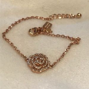 NWOT: Kate Spade Gold Pave Rose Garden Bracelet